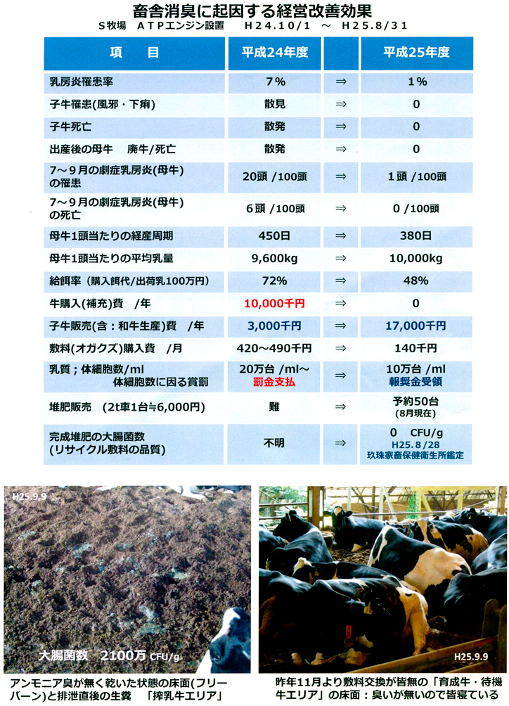 S牧場:酪農(母牛100頭)の導入11ヵ月間